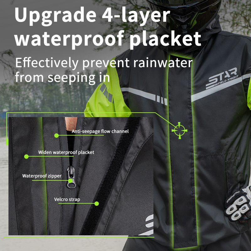 SFK Zwarte Motorrijder Regenja - Fishing Rain Suit recensie en prijs
