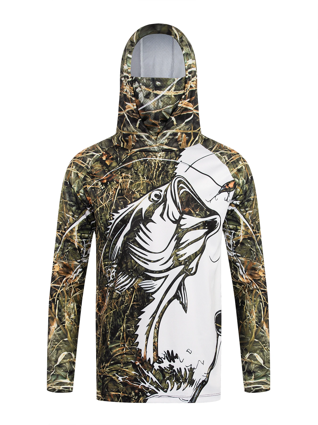 Herenvissershirt met capuchon, - Fishing Mask Sun Protection recensie en prijs